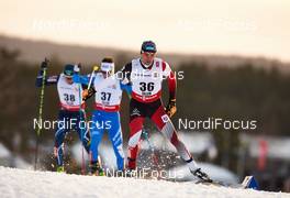 20.02.2015, Falun, Sweden (SWE): Jim Haertull (FIN), Armin Bauer (ITA), Wilhelm Denifl (AUT), (l-r)  - FIS nordic world ski championships, nordic combined, individual gundersen HS100/10km, Falun (SWE). www.nordicfocus.com. © NordicFocus. Every downloaded picture is fee-liable.