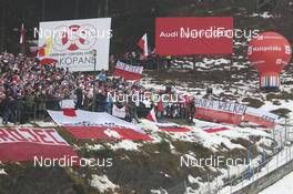 18.01.2015, Zakopane, Poland (POL): spectators, Audi - FIS world cup ski jumping, individual HS134, Zakopane (POL). www.nordicfocus.com. © Domanski/NordicFocus. Every downloaded picture is fee-liable.