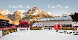 20.12.2015, Engelberg, Switzerland (SUI): stadium at the exit gate area - FIS world cup ski jumping, individual HS137, Engelberg (SUI). www.nordicfocus.com. © Laiho/NordicFocus. Every downloaded picture is fee-liable.