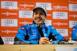 18.12.2015, Engelberg, Switzerland (SUI): Simon Ammann (SUI), Fischer - FIS world cup ski jumping, training, Engelberg (SUI). www.nordicfocus.com. © Laiho/NordicFocus. Every downloaded picture is fee-liable.