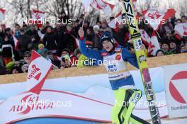 31.01.2015, Hinzenbach, Austria (AUT): Daniela Iraschko-Stolz (AUT) - FIS world cup ski jumping ladies, individual HS94, Hinzenbach (AUT). www.nordicfocus.com. © Rauschendorfer/NordicFocus. Every downloaded picture is fee-liable.