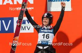 13.03.2015, Oslo, Norway (NOR): Taylor Henrich (CAN) - FIS world cup ski jumping ladies, individual HS134, Oslo (NOR). www.nordicfocus.com. © Laiho/NordicFocus. Every downloaded picture is fee-liable.