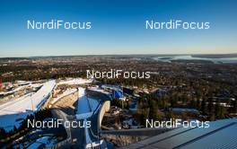 13.03.2015, Oslo, Norway (NOR): Holmenkollen ski stadium with a view towards the centrum - FIS world cup ski jumping ladies, individual HS134, Oslo (NOR). www.nordicfocus.com. © Laiho/NordicFocus. Every downloaded picture is fee-liable.