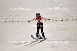 20.02.2015, Falun, Sweden (SWE): Chiara Hoelzl (AUT) - FIS nordic world ski championships, ski jumping ladies, individual HS100, Falun (SWE). www.nordicfocus.com. © NordicFocus. Every downloaded picture is fee-liable.