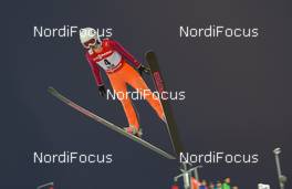 19.02.2015, Falun, Sweden (SWE): Qi Liu (CHN) - FIS nordic world ski championships, ski jumping ladies, training, Falun (SWE). www.nordicfocus.com. © NordicFocus. Every downloaded picture is fee-liable.