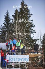 04.12.2015, Lillehammer, Norway (NOR): coaches on the hill   - FIS world cup ski jumping ladies, individual HS100, Lillehammer (NOR). www.nordicfocus.com. © Felgenhauer/NordicFocus. Every downloaded picture is fee-liable.