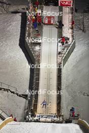 04.12.2015, Lillehammer, Norway (NOR): skijumper leaves the inrun   - FIS world cup ski jumping ladies, individual HS100, Lillehammer (NOR). www.nordicfocus.com. © Felgenhauer/NordicFocus. Every downloaded picture is fee-liable.