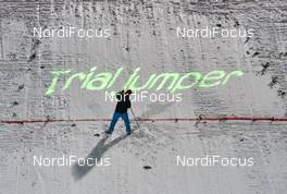 04.12.2015, Lillehammer, Norway (NOR): Trialjumper on the way   - FIS world cup ski jumping ladies, individual HS100, Lillehammer (NOR). www.nordicfocus.com. © Felgenhauer/NordicFocus. Every downloaded picture is fee-liable.