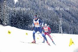 18.01.2015, Lienz, Austria (AUT): Simone Paredi (ITA), Christophe Perrillat-Collomb (FRA) - FIS Marathon Cup Dolomitenlauf, Lienz (AUT). www.nordicfocus.com. © Mandl/NordicFocus. Every downloaded picture is fee-liable.