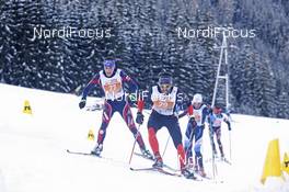 18.01.2015, Lienz, Austria (AUT): David Picard (FRA), Jeremie Millereau (FRA) - FIS Marathon Cup Dolomitenlauf, Lienz (AUT). www.nordicfocus.com. © Mandl/NordicFocus. Every downloaded picture is fee-liable.