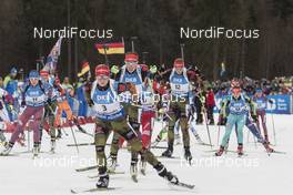 10.01.2016, Ruhpolding, Germany (GER): Franziska Hildebrand (GER) -  IBU world cup biathlon, mass women, Ruhpolding replacing Oberhof (GER). www.nordicfocus.com. © Manzoni/NordicFocus. Every downloaded picture is fee-liable.