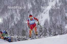 17.01.2016, Ruhpolding, Germany (GER): Xuelan Wang (CHN)  -  IBU world cup biathlon, relay women, Ruhpolding (GER). www.nordicfocus.com. © Manzoni/NordicFocus. Every downloaded picture is fee-liable.