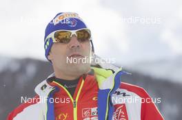 20.01.2016, Antholz, Italy (ITA): Siegfried Mazet (FRA) coach team France -  IBU world cup biathlon, training, Antholz (ITA). www.nordicfocus.com. © Manzoni/NordicFocus. Every downloaded picture is fee-liable.