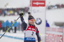 06.02.2016, Canmore, Canada (CAN): Dorothea Wierer (ITA) -  IBU world cup biathlon, mass women, Canmore (CAN). www.nordicfocus.com. © Manzoni/NordicFocus. Every downloaded picture is fee-liable.