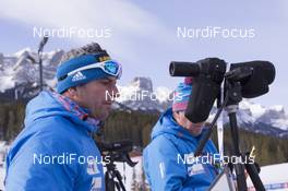 07.02.2016, Canmore, Canada (CAN): Ricco Gross (GER), coach Team Russia  -  IBU world cup biathlon, relay mixed, Canmore (CAN). www.nordicfocus.com. © Manzoni/NordicFocus. Every downloaded picture is fee-liable.