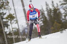 04.02.2016, Canmore, Canada (CAN): Macx Davies (CAN) -  IBU world cup biathlon, sprint men, Canmore (CAN). www.nordicfocus.com. © Manzoni/NordicFocus. Every downloaded picture is fee-liable.
