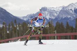 04.02.2016, Canmore, Canada (CAN): Benedikt Doll (GER) -  IBU world cup biathlon, sprint men, Canmore (CAN). www.nordicfocus.com. © Manzoni/NordicFocus. Every downloaded picture is fee-liable.