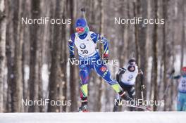 12.02.2016, Presque Isle, United States of America (USA): Anais Chevalier (FRA) -  IBU world cup biathlon, pursuit women, Presque Isle (USA). www.nordicfocus.com. © Manzoni/NordicFocus. Every downloaded picture is fee-liable.