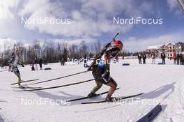 12.02.2016, Presque Isle, United States of America (USA): Karolin Horchler (GER) -  IBU world cup biathlon, pursuit women, Presque Isle (USA). www.nordicfocus.com. © Manzoni/NordicFocus. Every downloaded picture is fee-liable.