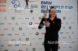 20.03.2016, Khanty-Mansiysk, Russia (RUS): Tatiana Akimova (RUS)  -  IBU world cup biathlon,  cups, Khanty-Mansiysk (RUS). www.nordicfocus.com. © Tumashov/NordicFocus. Every downloaded picture is fee-liable.