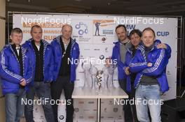 20.03.2016, Khanty-Mansiysk, Russia (RUS): Max Saenger (USA/SUI), IBU IR, Borut Nunar (SLO) IBU race director, Knut Aas (NOR), Felix Bitterling (GER), Tomas Fusko (CZE), Vlastimil Jakes (CZE) -  IBU world cup biathlon,  cups, Khanty-Mansiysk (RUS). www.nordicfocus.com. © Manzoni/NordicFocus. Every downloaded picture is fee-liable.