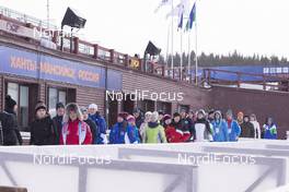 17.03.2016, Khanty-Mansiysk, Russia (RUS): Event Feature: The Khanty Mansiysk Masterclass arrives to the shooting range - IBU world cup biathlon, training, Khanty-Mansiysk (RUS). www.nordicfocus.com. © Manzoni/NordicFocus. Every downloaded picture is fee-liable.
