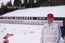 16.03.2016, Khanty-Mansiysk, Russia (RUS): Borut Nunar (SLO) IBU race director -  IBU world cup biathlon, training, Khanty-Mansiysk (RUS). www.nordicfocus.com. © Manzoni/NordicFocus. Every downloaded picture is fee-liable.