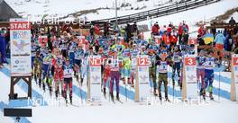 31.01.2016, Cheile Gradistei, Romania (ROU):LEITNER Felix(AUT), DOHERTY Sean(USA), ZOBEL David(GER), JACQUELIN Emilien(FRA) - IBU Youth and Junior world ski championships biathlon, pursuit men junior, Cheile Gradistei (ROU). www.nordicfocus.com. © Tumashov/NordicFocus. Every downloaded picture is fee-liable.