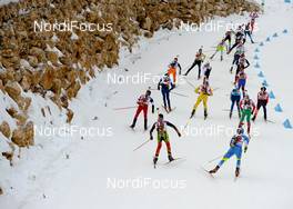 01.02.2016, Cheile Gradistei, Romania (ROU): - IBU Youth and Junior world ski championships biathlon, relay men youth, Cheile Gradistei (ROU). www.nordicfocus.com. © Tumashov/NordicFocus. Every downloaded picture is fee-liable.