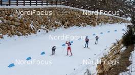 01.02.2016, Cheile Gradistei, Romania (ROU): TUTMIN Egor(RUS), DURAND Michael(ITA), STROEMSHEIM Endre(NOR) - IBU Youth and Junior world ski championships biathlon, relay men youth, Cheile Gradistei (ROU). www.nordicfocus.com. © Tumashov/NordicFocus. Every downloaded picture is fee-liable.