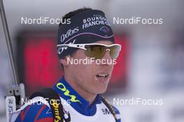 12.03.2016, Oslo, Norway (NOR): Quentin Fillon Maillet (FRA) - IBU world championships biathlon, relay men, Oslo (NOR). www.nordicfocus.com. © NordicFocus. Every downloaded picture is fee-liable.