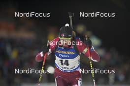 01.12.2016, Oestersund, Sweden, (SWE): Brendan Green (CAN) - IBU world cup biathlon, individual men, Oestersund (SWE). www.nordicfocus.com. © Manzoni/NordicFocus. Every downloaded picture is fee-liable.