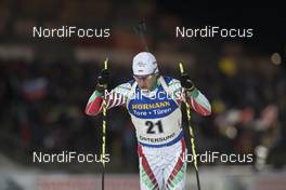 01.12.2016, Oestersund, Sweden, (SWE): Krasimir Anev (BUL) - IBU world cup biathlon, individual men, Oestersund (SWE). www.nordicfocus.com. © Manzoni/NordicFocus. Every downloaded picture is fee-liable.