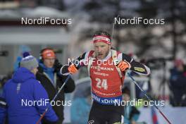 04.12.2016, Oestersund, Sweden, (SWE): Simon Eder (AUT) - IBU world cup biathlon, pursuit men, Oestersund (SWE). www.nordicfocus.com. © Manzoni/NordicFocus. Every downloaded picture is fee-liable.