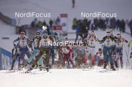 11.12.2016, Pokljuka, Slovenia (SLO): Vanessa Hinz (GER), Anais Chevalier (FRA), (l-r) -  IBU world cup biathlon, relay women, Pokljuka (SLO). www.nordicfocus.com. © Manzoni/NordicFocus. Every downloaded picture is fee-liable.
