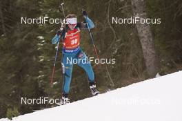 09.12.2016, Pokljuka, Slovenia (SLO): Anais Bescond (FRA) -  IBU world cup biathlon, sprint women, Pokljuka (SLO). www.nordicfocus.com. © Manzoni/NordicFocus. Every downloaded picture is fee-liable.