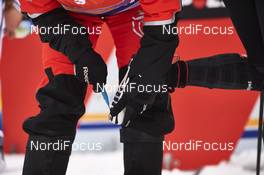 11.02.2016, Stockholm, Sweden (SWE): cleaning Rottefella outsoles   - FIS world cup cross-country, individual sprint, Stockholm (SWE). www.nordicfocus.com. © Felgenhauer/NordicFocus. Every downloaded picture is fee-liable.