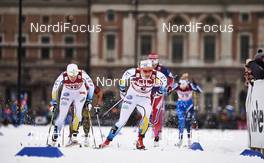 11.02.2016, Stockholm, Sweden (SWE): Ida Ingemarsdotter (SWE), Hanna Falk (SWE), (l-r)  - FIS world cup cross-country, individual sprint, Stockholm (SWE). www.nordicfocus.com. © Felgenhauer/NordicFocus. Every downloaded picture is fee-liable.