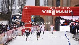 11.02.2016, Stockholm, Sweden (SWE): Laurien Van Der Graaff (SUI), Jessica Diggins (USA), Sandra Ringwald (GER), Linn Soemskar (SWE), Stina Nilsson (SWE), (l-r)  - FIS world cup cross-country, individual sprint, Stockholm (SWE). www.nordicfocus.com. © Felgenhauer/NordicFocus. Every downloaded picture is fee-liable.