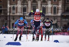 11.02.2016, Stockholm, Sweden (SWE): Anton Gafarov (RUS), Federico Pellegrino (ITA), Ueli Schnider (SUI), (l-r)  - FIS world cup cross-country, individual sprint, Stockholm (SWE). www.nordicfocus.com. © Felgenhauer/NordicFocus. Every downloaded picture is fee-liable.