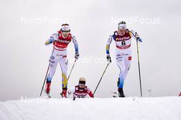 11.02.2016, Stockholm, Sweden (SWE): Stina Nilsson (SWE), Linn Soemskar (SWE), (l-r)  - FIS world cup cross-country, individual sprint, Stockholm (SWE). www.nordicfocus.com. © Felgenhauer/NordicFocus. Every downloaded picture is fee-liable.