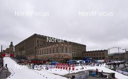 11.02.2016, Stockholm, Sweden (SWE): the royal palace and the race track   - FIS world cup cross-country, individual sprint, Stockholm (SWE). www.nordicfocus.com. © Felgenhauer/NordicFocus. Every downloaded picture is fee-liable.
