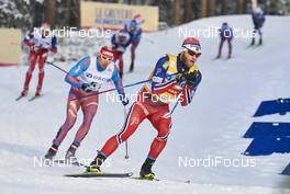 14.02.2016, Falun, Sweden (SWE): Alexander Legkov (RUS), Martin Johnsrud Sundby (NOR), (l-r)  - FIS world cup cross-country, mass men, Falun (SWE). www.nordicfocus.com. © Felgenhauer/NordicFocus. Every downloaded picture is fee-liable.