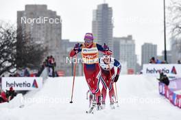 02.03.2016, Montreal, Canada (CAN): Therese Johaug (NOR), Astrid Uhrenholdt Jacobsen (NOR), (l-r)  - FIS world cup cross-country, mass women, Montreal (CAN). www.nordicfocus.com. © Felgenhauer/NordicFocus. Every downloaded picture is fee-liable.