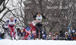02.03.2016, Montreal, Canada (CAN): Kari Oeyre Slind (NOR), Laurien Van Der Graaff (SUI), (l-r)  - FIS world cup cross-country, mass women, Montreal (CAN). www.nordicfocus.com. © Felgenhauer/NordicFocus. Every downloaded picture is fee-liable.