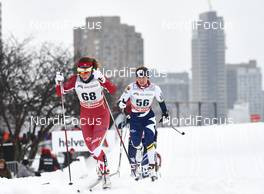 02.03.2016, Montreal, Canada (CAN): Katherine Stewart-Jones (CAN), Andrea Dupont (CAN), (l-r)  - FIS world cup cross-country, mass women, Montreal (CAN). www.nordicfocus.com. © Felgenhauer/NordicFocus. Every downloaded picture is fee-liable.