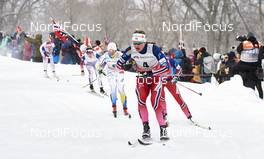 02.03.2016, Montreal, Canada (CAN): Charlotte Kalla (SWE), Ingvild Flugstad Oestberg (NOR), (l-r)  - FIS world cup cross-country, mass women, Montreal (CAN). www.nordicfocus.com. © Felgenhauer/NordicFocus. Every downloaded picture is fee-liable.