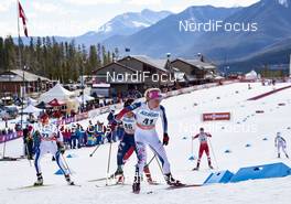 09.03.2016, Canmore, Canada (CAN): Alena Prochazkova (SVK), Giulia Stuerz (ITA), Caitlin Gregg (USA), (l-r)  - FIS world cup cross-country, skiathlon women, Canmore (CAN). www.nordicfocus.com. © Felgenhauer/NordicFocus. Every downloaded picture is fee-liable.