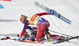 12.03.2016, Canmore, Canada (CAN): Ingvild Flugstad Oestberg (NOR), Therese Johaug (NOR), (l-r)  - FIS world cup cross-country, pursuit women, Canmore (CAN). www.nordicfocus.com. © Felgenhauer/NordicFocus. Every downloaded picture is fee-liable.