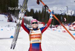 12.03.2016, Canmore, Canada (CAN): Therese Johaug (NOR) - FIS world cup cross-country, pursuit women, Canmore (CAN). www.nordicfocus.com. © Felgenhauer/NordicFocus. Every downloaded picture is fee-liable.
